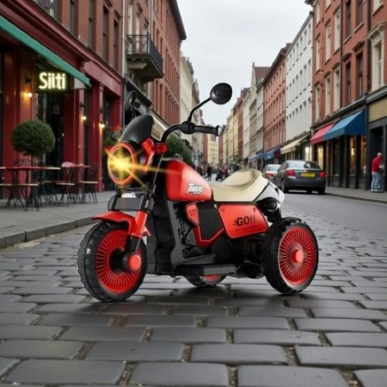 صورة دراجة أطفال كهربائية مع إضاءة أمامية